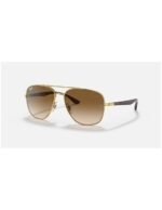 Anteojos Lentes de Sol Ray Ban Classic RB3683 00151 56-15 Clásico marrón/dorado