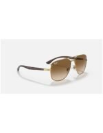 Anteojos Lentes de Sol Ray Ban Classic RB3683 00151 56-15 Clásico marrón/dorado - Imagen 6