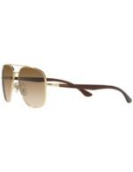 Anteojos Lentes de Sol Ray Ban Classic RB3683 00151 56-15 Clásico marrón/dorado - Imagen 8
