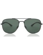 Anteojos Lentes de Sol Ray Ban Classic RB3683 00231 56-15 Clásico negro/verde - Imagen 2