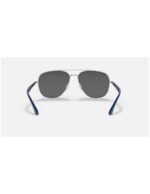 Anteojos Lentes de Sol Ray Ban Classic RB3683 003B1 56-15 Plata/gris oscuro - Imagen 5
