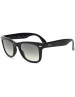 Anteojos Lentes de Sol Ray Ban Wayfarer Folding  RB4105 60132 50-22 Negro/Gris - Imagen 2