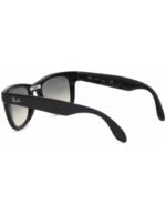 Anteojos Lentes de Sol Ray Ban Wayfarer Folding  RB4105 60132 50-22 Negro/Gris - Imagen 4