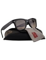 Anteojos Lentes de Sol Ray Ban Wayfarer Folding  RB4105 60132 54-22 Negro/Gris - Imagen 3