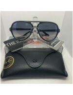 Anteojos Lentes de Sol Ray Ban Cats 5000 RB4125 6013F 59-13 Degrade negro/azul - Imagen 8