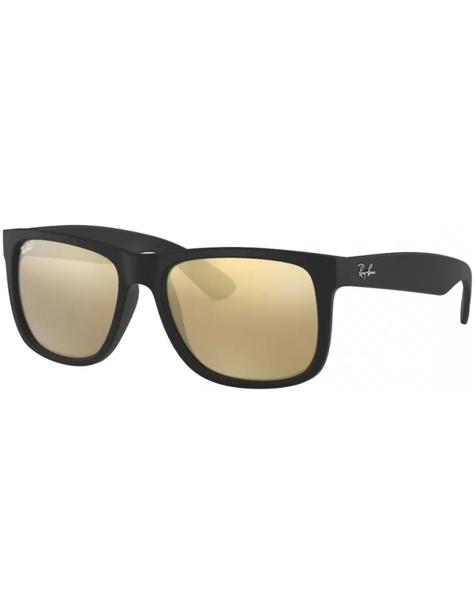 RB4165F_6225A_54-16_1 Anteojos Lentes de Sol Ray Ban Justin RB4165F Espejo negro mate/dorado 54-16 - Imagen 1
