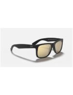 Anteojos Lentes de Sol Ray Ban Justin RB4165F Espejo negro mate/dorado 54-16 - Imagen 5
