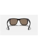 Anteojos Lentes de Sol Ray Ban Justin RB4165F Espejo negro mate/dorado 54-16 - Imagen 6