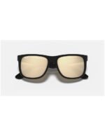 Anteojos Lentes de Sol Ray Ban Justin RB4165F Espejo negro mate/dorado 54-16 - Imagen 7