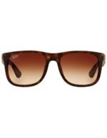 Anteojos Lentes de Sol Ray Ban Justin RB4165F Habana mate/Degrade marrón 55-16 - Imagen 4