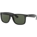 Anteojos Lentes de Sol Ray Ban Polarizado Justin Rb4165 Clásico Negro/Verde 54