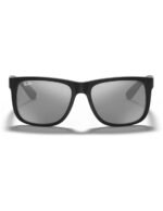 Anteojos Lentes de Sol Ray Ban Justin RB4165 Espejo negro mate/plateado 54-16 - Imagen 3