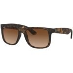 Anteojos Lentes de Sol Ray Ban Justin RB4165 Degrade marrón/tortuga 54-16