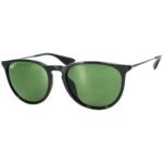 Anteojos Lentes de Sol Ray Ban Erika Rb4171F 6012P 54-18 Polarizado Negro/Verde