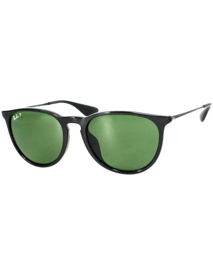 Anteojos Lentes de Sol Ray Ban Erika Rb4171F 6012P 54-18 Polarizado Negro/Verde - Imagen 1