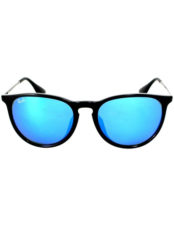 Anteojos Lentes de Sol Ray Ban Erika RB4171F 60155 54-18 Espejo negro mate/azul - Imagen 2