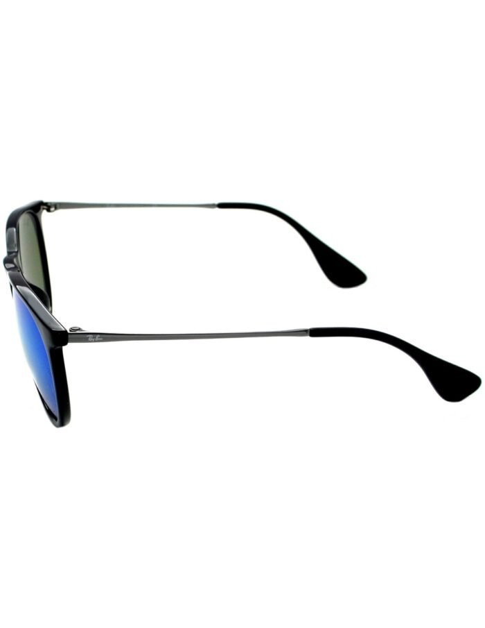 Anteojos Lentes de Sol Ray Ban Erika RB4171F 60155 54-18 Espejo negro mate/azul - Imagen 4