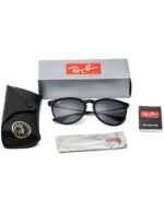 Anteojos Lentes de Sol Ray Ban Erika RB4171F Degrade negro mate/gris 54-18 - Imagen 7