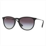 Anteojos Lentes de Sol Ray Ban Erika RB4171 6228G 54-18 Degrade negro mate/gris