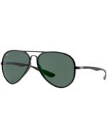 Anteojos Lentes de Sol Ray Ban Classic RB4180 601S71 58 Negro mate/verde - Imagen 4