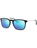 Anteojos Lentes de Sol Ray Ban Chris RB4187F 60155 54-18 Negro mate/azul