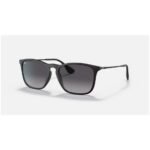 Anteojos Lentes de Sol Ray Ban Chris RB4187F Degrade negro mate/gris 54-18