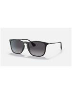 Anteojos Lentes de Sol Ray Ban Chris RB4187F Degrade negro mate/gris 54-18