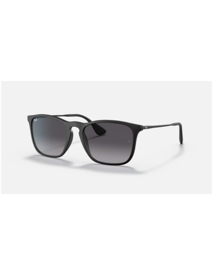 Anteojos Lentes de Sol Ray Ban Chris RB4187F Degrade negro mate/gris 54-18