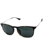 Anteojos Lentes de Sol Ray Ban Chris RB4187F 71071 54-18 Tortuga/verde clásico