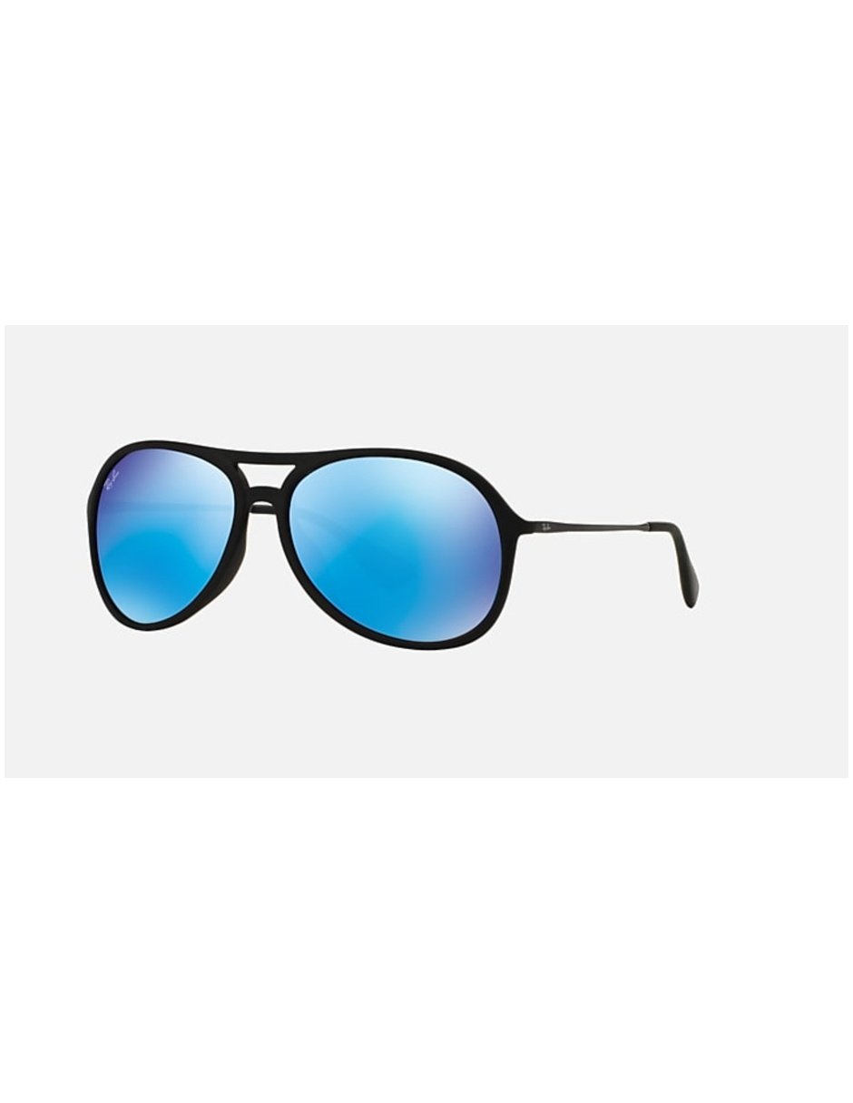 RB4201F_622_55_59_1 Anteojos Lentes de Sol Ray Ban Classic RB4201F Negro/Verde Espejo Azul 59 - Imagen 1