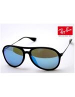 Anteojos Lentes de Sol Ray Ban Classic RB4201F Negro/Verde Espejo Azul 59 - Imagen 3