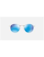 Anteojos Lentes de Sol Ray Ban Classic RB4242 Blanco con espejo azul 49-21 - Imagen 3