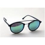 Anteojos Lentes de Sol Ray Ban Classic RB4266 Espejo negro mate/verde 49