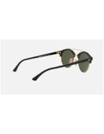 Anteojos Lentes de Sol Ray Ban Clubround Double Bridge RB4346 Negro/Verde 51 - Imagen 4