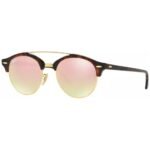 Anteojos Lentes de Sol Ray Ban Clubround Double Bridge RB4346 990/7O 51
