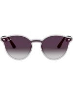 Anteojos Lentes de Sol Ray Ban Blaze RB4380NF 64160U 39 Blanco/Azul claro - Imagen 3