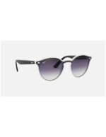Anteojos Lentes de Sol Ray Ban Blaze RB4380NF 64160U 39 Blanco/Azul claro - Imagen 5
