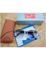 Anteojos Lentes de Sol Ray Ban Blaze RB4380NF 64160U 39 Blanco/Azul claro - Imagen 7