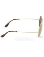 Anteojos Lentes de Sol Ray Ban Ultra Aviator Rb8029K Oro/Verde Polarizado 58