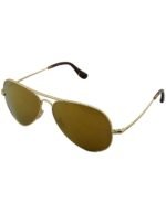 Anteojos Lentes de Sol Ray Ban Aviator Rb8029K Oro/Espejo Dorado Polarizado 58