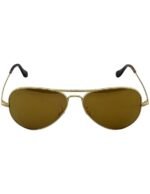 Anteojos Lentes de Sol Ray Ban Aviator Rb8029K Oro/Espejo Dorado Polarizado 58 - Imagen 4