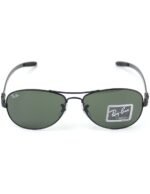 Anteojos Lentes de Sol Ray Ban Aviator RB8301 002 59 Negro/Verde oscuro - Imagen 5