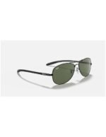 Anteojos Lentes de Sol Ray Ban Aviator RB8301 002 59 Negro/Verde oscuro - Imagen 8