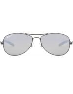 Anteojos Lentes de Sol Ray Ban Aviator Rb8301 Espejo Negro/Gris Polarizado 59 - Imagen 5