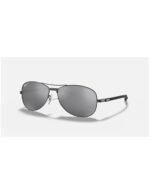 Anteojos Lentes de Sol Ray Ban Aviator Rb8301 Gunmetal/Plata Polarizado 59