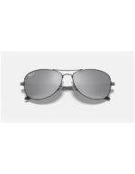 Anteojos Lentes de Sol Ray Ban Aviator Rb8301 Gunmetal/Plata Polarizado 59 - Imagen 5