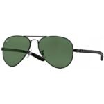 Anteojos Lentes de Sol Ray Ban Aviator RB8307 002 58-14 Negro/Verde