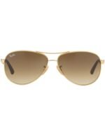 Anteojos Lentes de Sol Ray Ban Carbon Fibre RB8313 Dorado/Degrade marrón  61-13 - Imagen 2