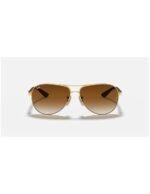 Anteojos Lentes de Sol Ray Ban Carbon Fibre RB8313 Dorado/Degrade marrón  61-13 - Imagen 6
