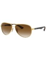 Anteojos Lentes de Sol Ray Ban Polarizado Aviator Carbon Fibre Rb8313 001/57 61
